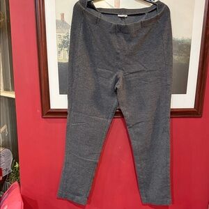 J. Jill Gray Striped Ponte Pants size Large